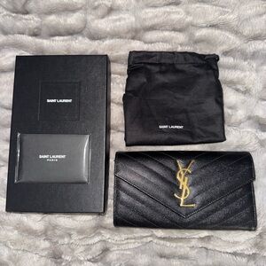 YSL Wallet with dust bag & box